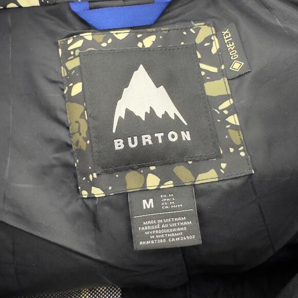 Burton Men's Medium Snowboard Pants Ballast Gore-Tex Sediment Ski Winter NWT - Picture 3 of 12